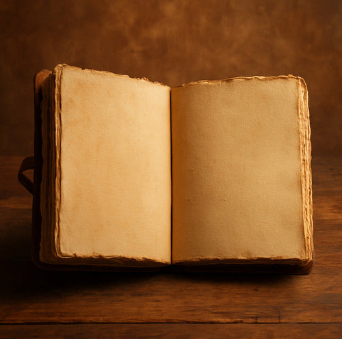 YUVİQO El Yapımı Hakiki Deri Vintage Defter / Özel Vintage Kağıt